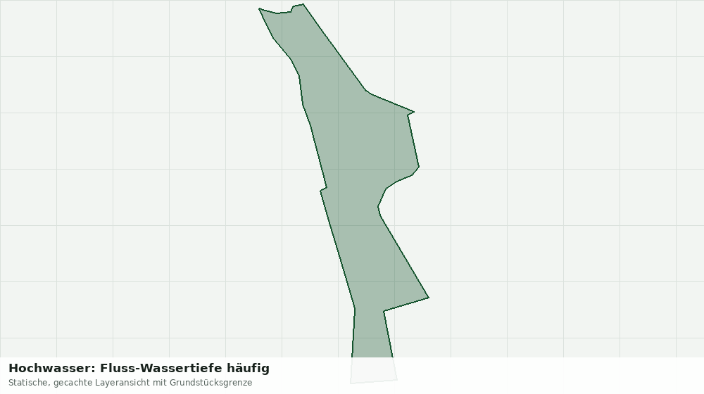 Statische Kartenansicht: Hochwasser: Fluss-Wassertiefe häufig
