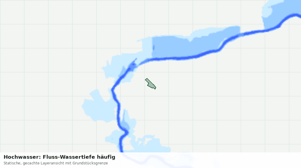 Statische Kartenansicht: Hochwasser: Fluss-Wassertiefe häufig