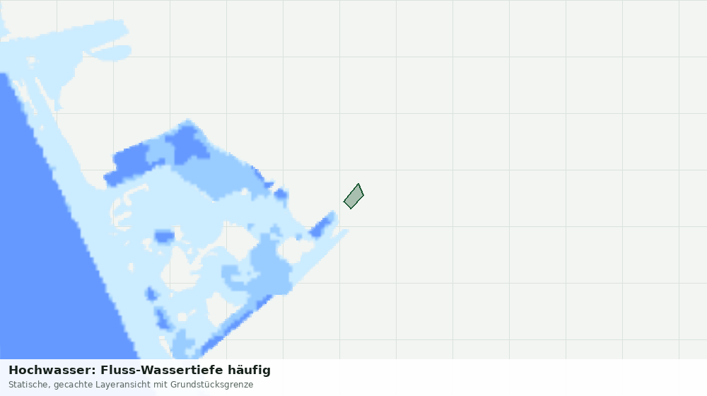 Statische Kartenansicht: Hochwasser: Fluss-Wassertiefe häufig