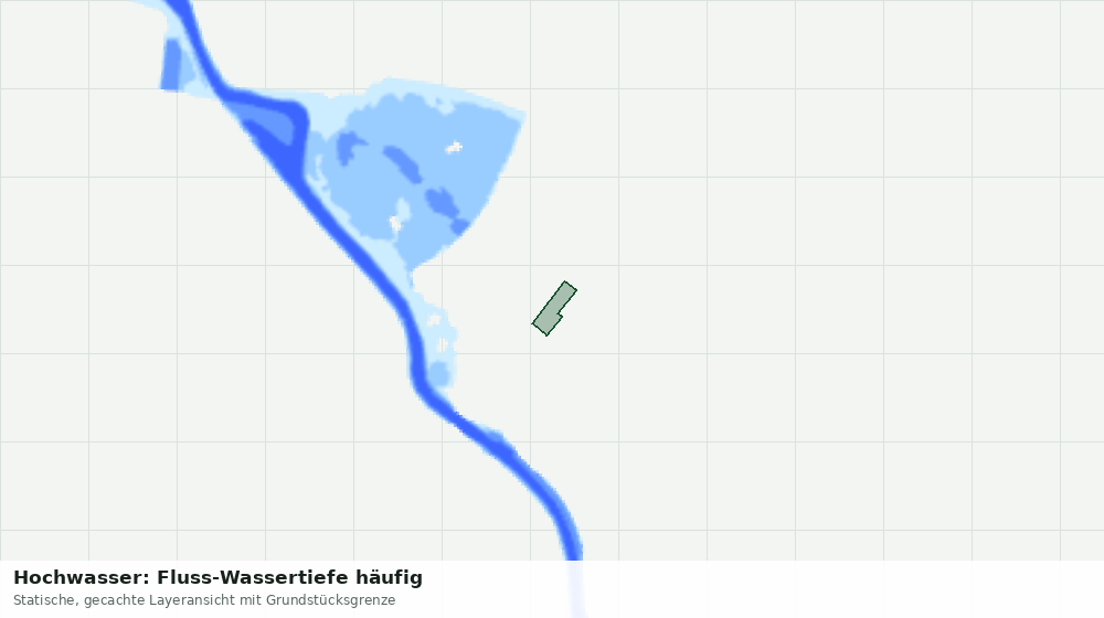 Statische Kartenansicht: Hochwasser: Fluss-Wassertiefe häufig