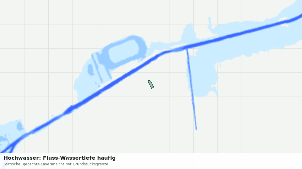 Statische Kartenansicht: Hochwasser: Fluss-Wassertiefe häufig