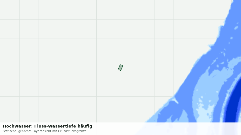 Statische Kartenansicht: Hochwasser: Fluss-Wassertiefe häufig