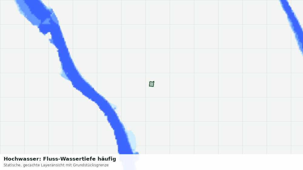 Statische Kartenansicht: Hochwasser: Fluss-Wassertiefe häufig