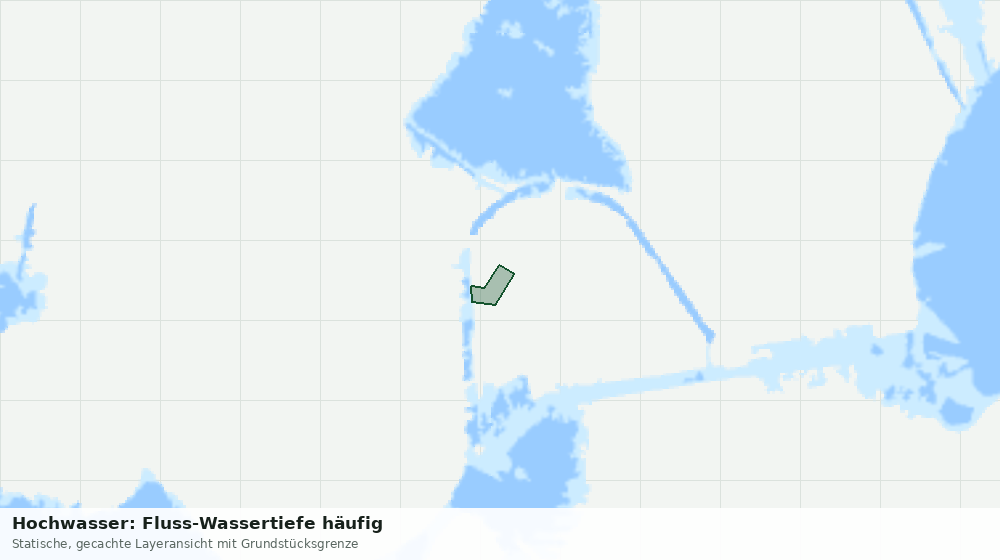 Statische Kartenansicht: Hochwasser: Fluss-Wassertiefe häufig