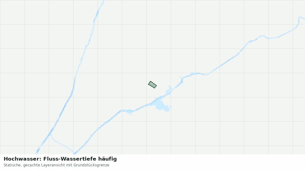 Statische Kartenansicht: Hochwasser: Fluss-Wassertiefe häufig