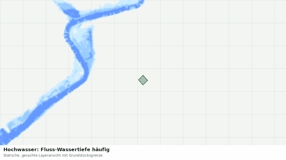 Statische Kartenansicht: Hochwasser: Fluss-Wassertiefe häufig