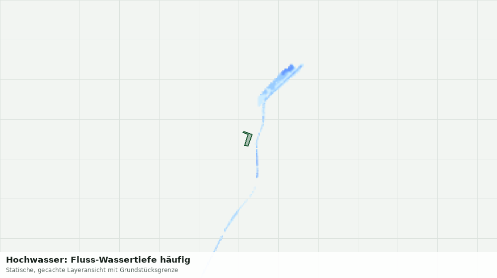 Statische Kartenansicht: Hochwasser: Fluss-Wassertiefe häufig