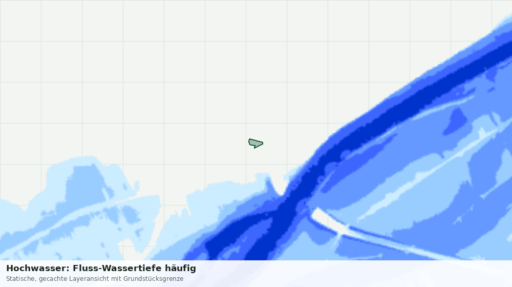 Statische Kartenansicht: Hochwasser: Fluss-Wassertiefe häufig