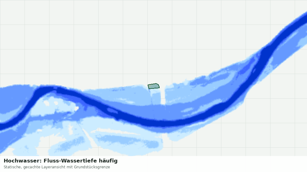 Statische Kartenansicht: Hochwasser: Fluss-Wassertiefe häufig