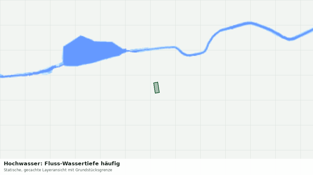 Statische Kartenansicht: Hochwasser: Fluss-Wassertiefe häufig