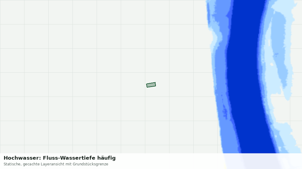 Statische Kartenansicht: Hochwasser: Fluss-Wassertiefe häufig