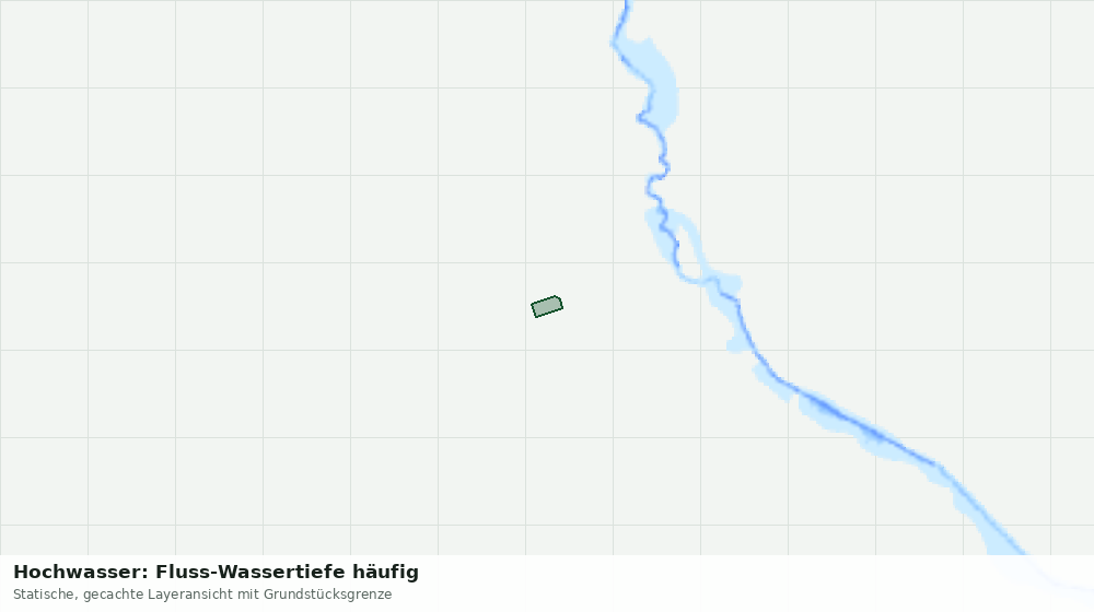Statische Kartenansicht: Hochwasser: Fluss-Wassertiefe häufig