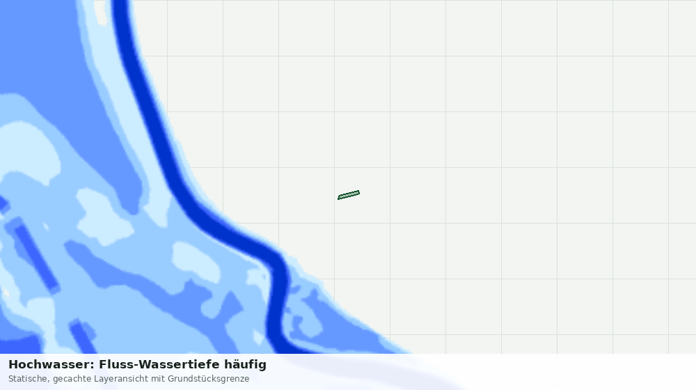 Statische Kartenansicht: Hochwasser: Fluss-Wassertiefe häufig