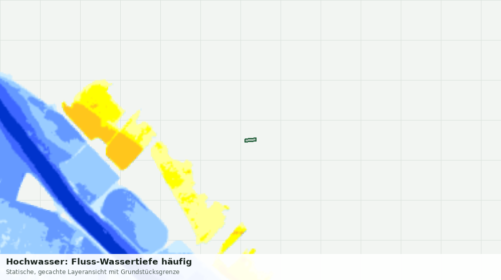 Statische Kartenansicht: Hochwasser: Fluss-Wassertiefe häufig