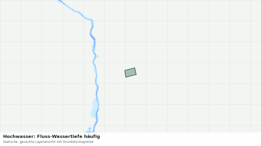 Statische Kartenansicht: Hochwasser: Fluss-Wassertiefe häufig