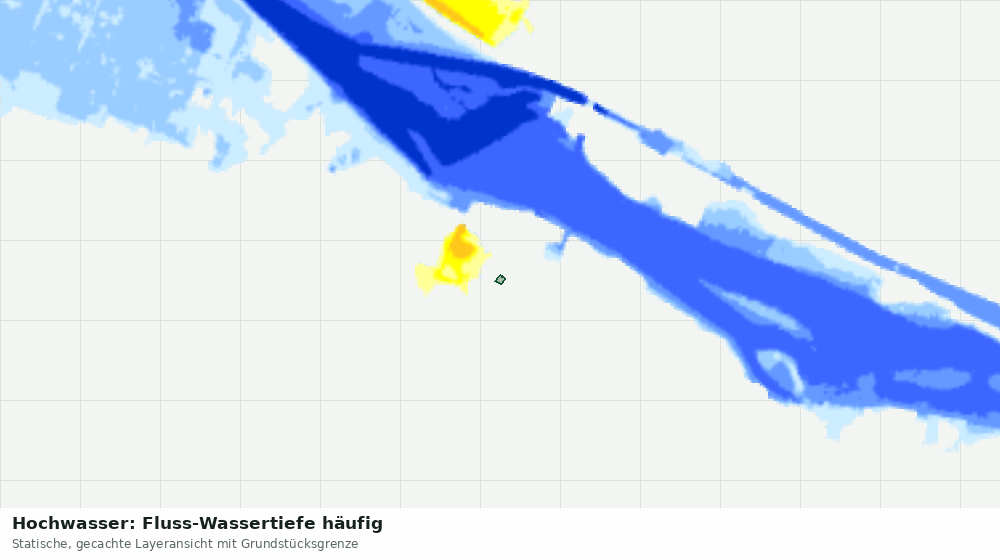 Statische Kartenansicht: Hochwasser: Fluss-Wassertiefe häufig
