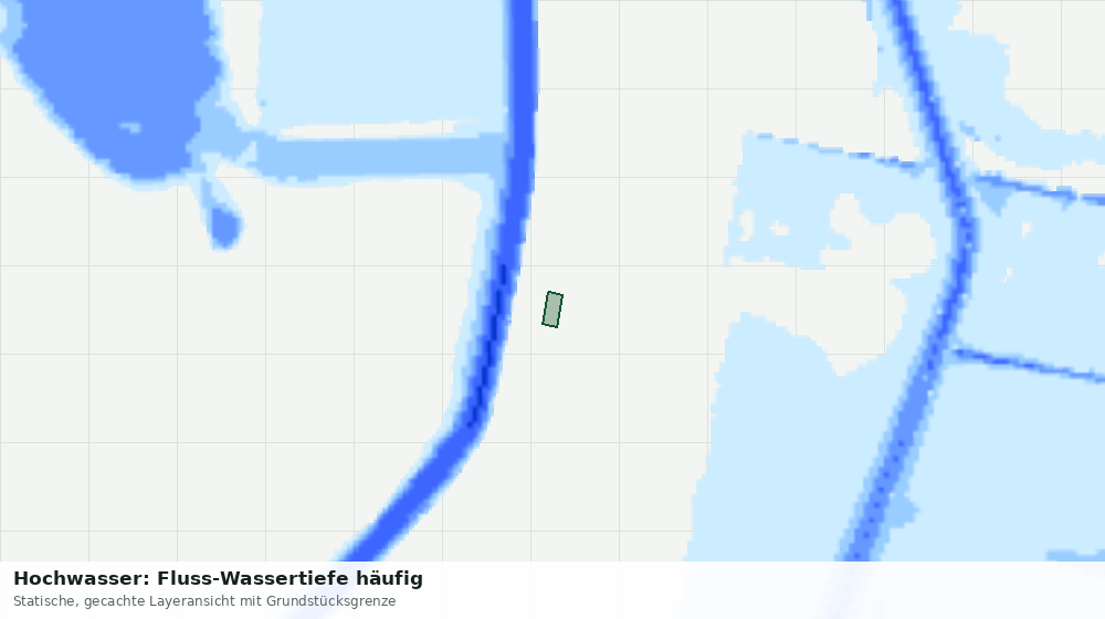 Statische Kartenansicht: Hochwasser: Fluss-Wassertiefe häufig