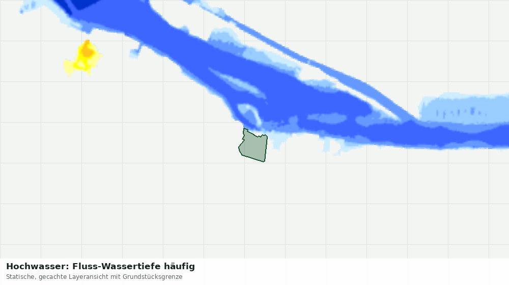 Statische Kartenansicht: Hochwasser: Fluss-Wassertiefe häufig