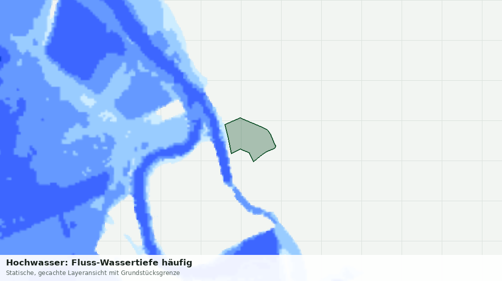 Statische Kartenansicht: Hochwasser: Fluss-Wassertiefe häufig
