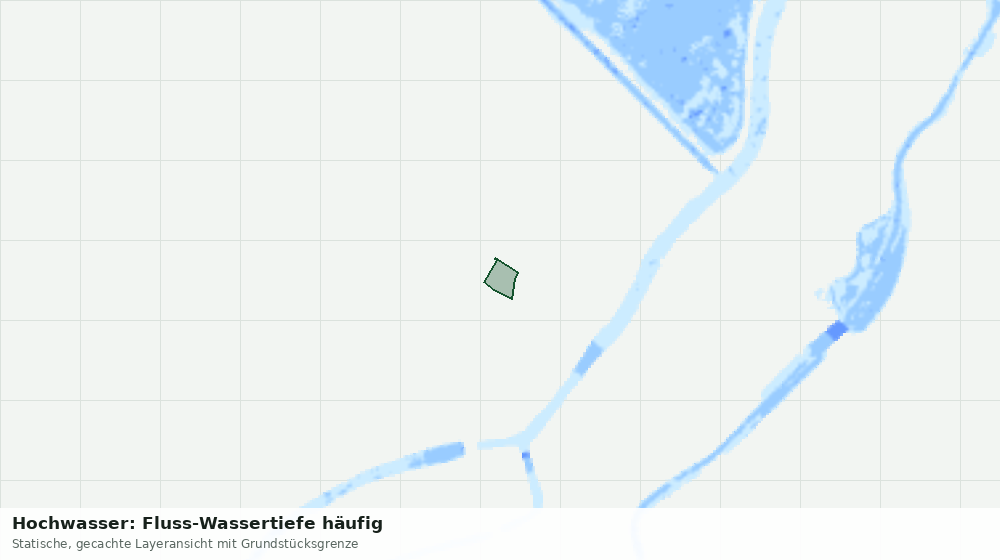 Statische Kartenansicht: Hochwasser: Fluss-Wassertiefe häufig