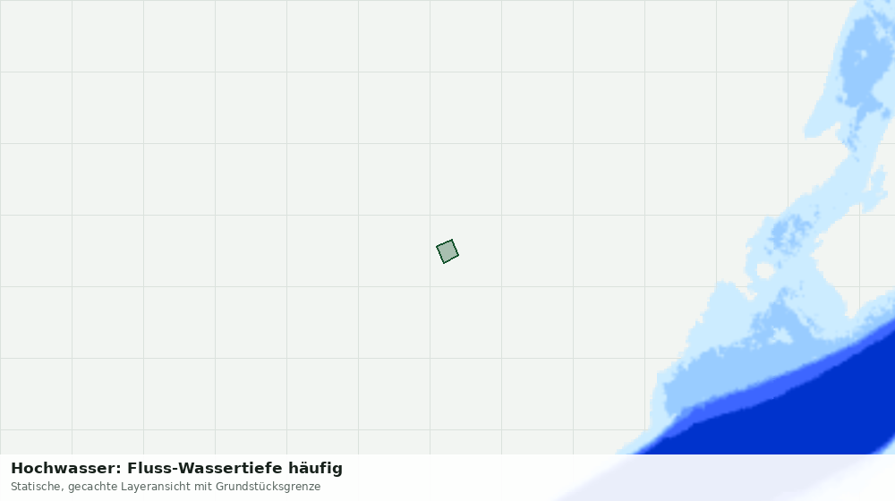 Statische Kartenansicht: Hochwasser: Fluss-Wassertiefe häufig