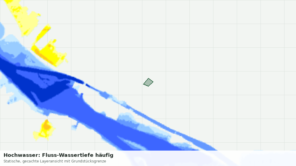 Statische Kartenansicht: Hochwasser: Fluss-Wassertiefe häufig