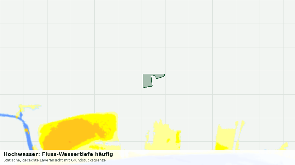 Statische Kartenansicht: Hochwasser: Fluss-Wassertiefe häufig