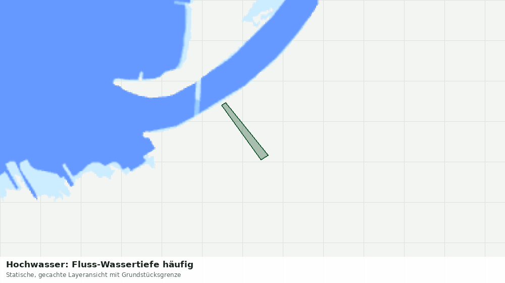 Statische Kartenansicht: Hochwasser: Fluss-Wassertiefe häufig