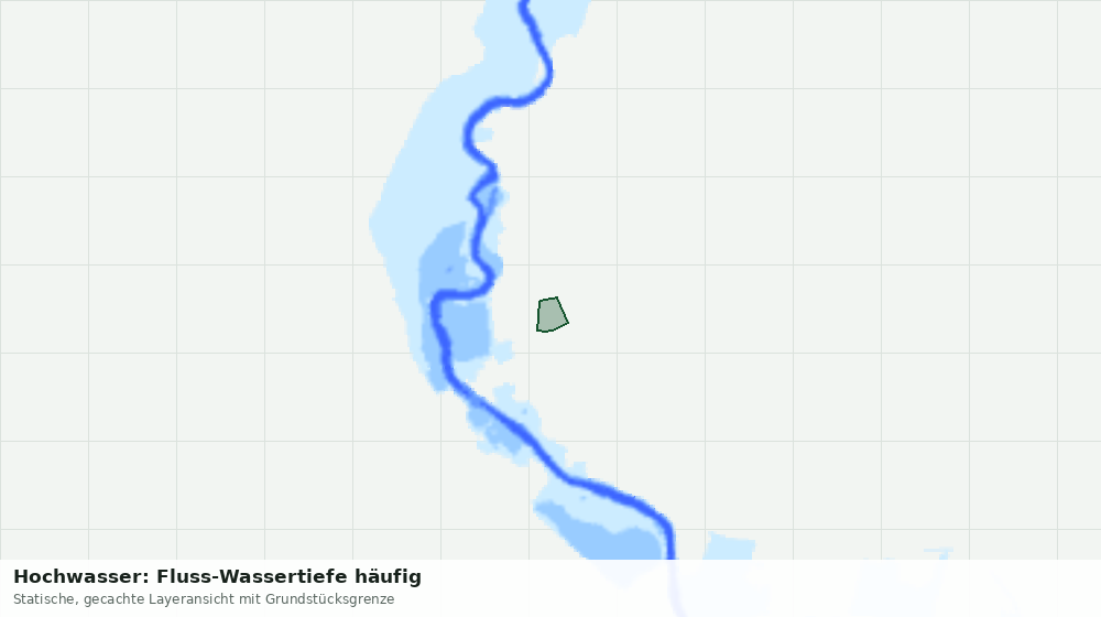 Statische Kartenansicht: Hochwasser: Fluss-Wassertiefe häufig