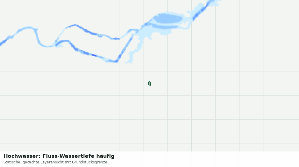 Statische Kartenansicht: Hochwasser: Fluss-Wassertiefe häufig