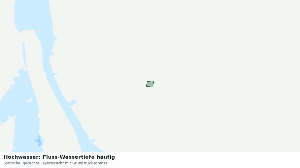 Statische Kartenansicht: Hochwasser: Fluss-Wassertiefe häufig