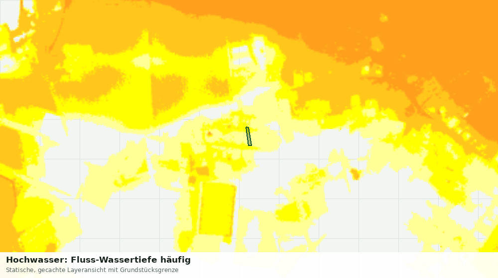 Statische Kartenansicht: Hochwasser: Fluss-Wassertiefe häufig