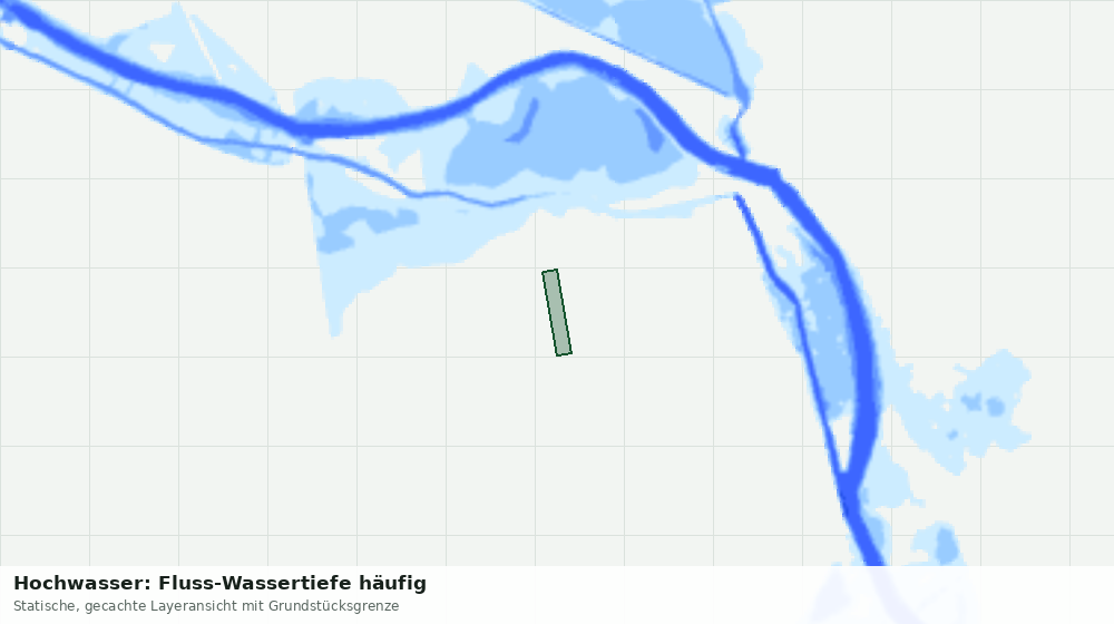 Statische Kartenansicht: Hochwasser: Fluss-Wassertiefe häufig
