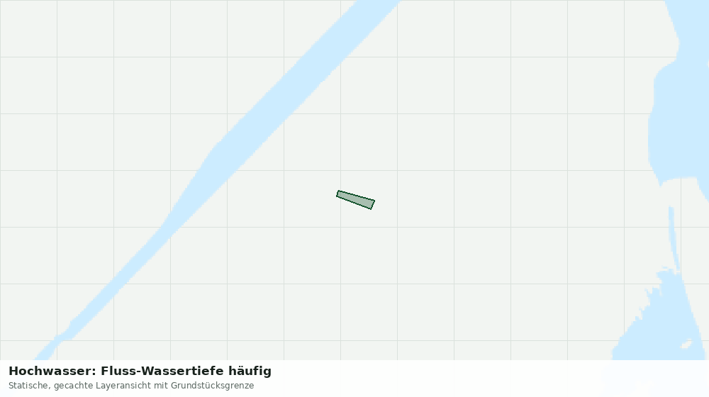 Statische Kartenansicht: Hochwasser: Fluss-Wassertiefe häufig