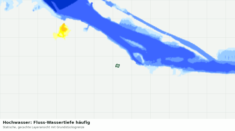 Statische Kartenansicht: Hochwasser: Fluss-Wassertiefe häufig