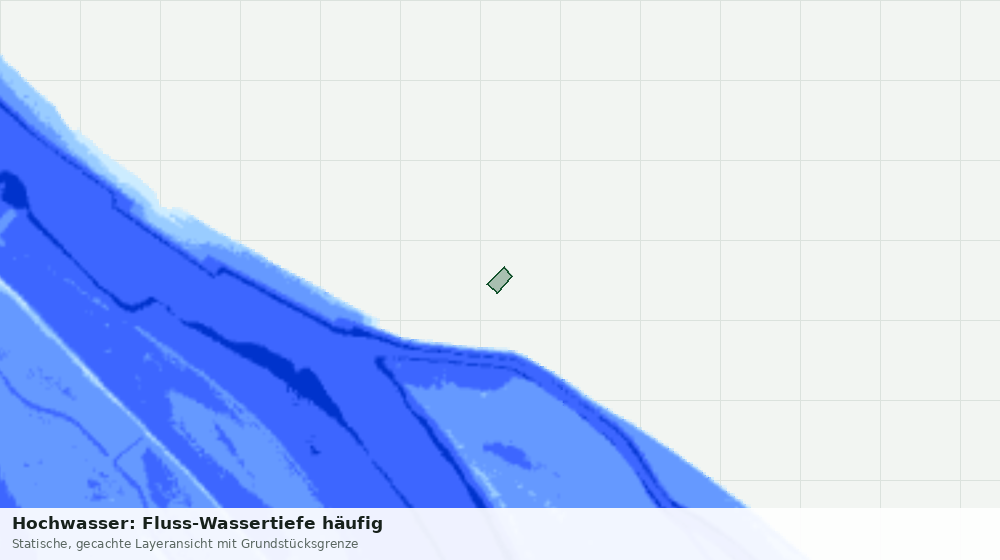 Statische Kartenansicht: Hochwasser: Fluss-Wassertiefe häufig