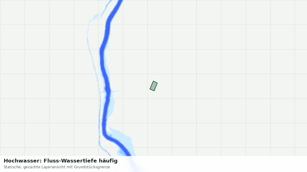 Statische Kartenansicht: Hochwasser: Fluss-Wassertiefe häufig