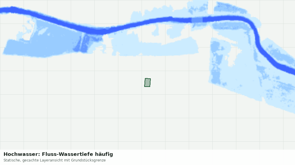 Statische Kartenansicht: Hochwasser: Fluss-Wassertiefe häufig