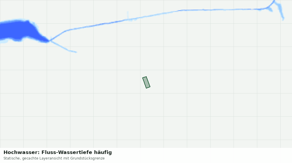 Statische Kartenansicht: Hochwasser: Fluss-Wassertiefe häufig