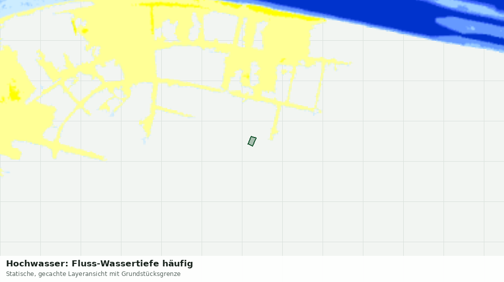 Statische Kartenansicht: Hochwasser: Fluss-Wassertiefe häufig