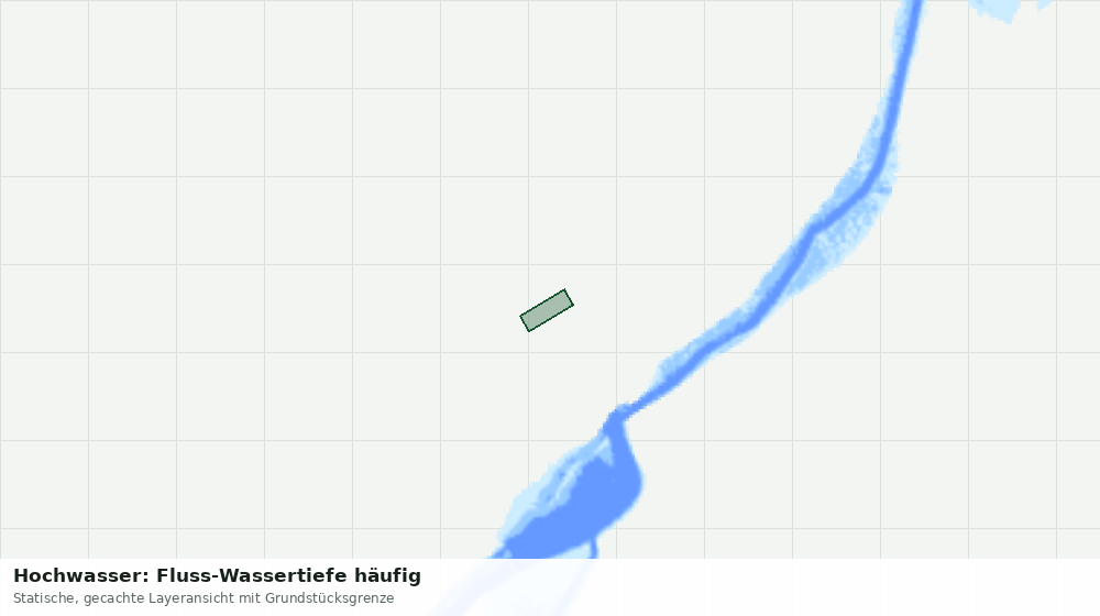 Statische Kartenansicht: Hochwasser: Fluss-Wassertiefe häufig