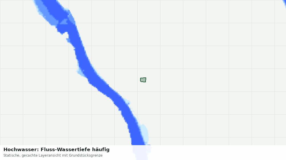 Statische Kartenansicht: Hochwasser: Fluss-Wassertiefe häufig