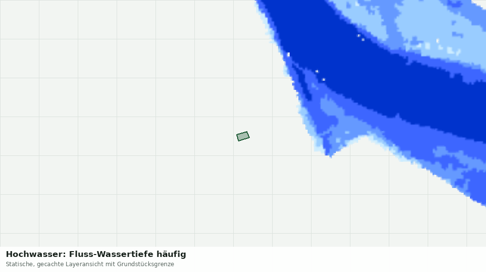 Statische Kartenansicht: Hochwasser: Fluss-Wassertiefe häufig