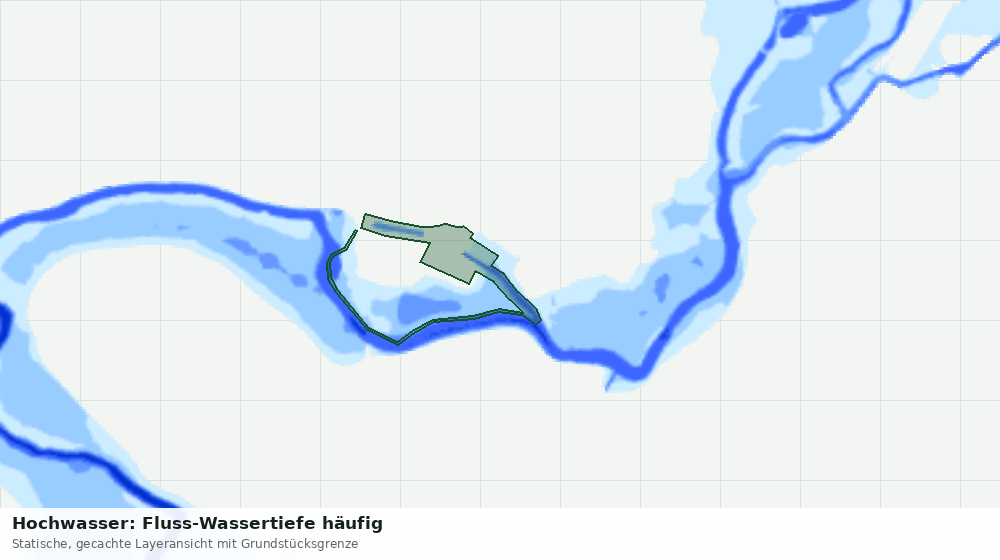 Statische Kartenansicht: Hochwasser: Fluss-Wassertiefe häufig