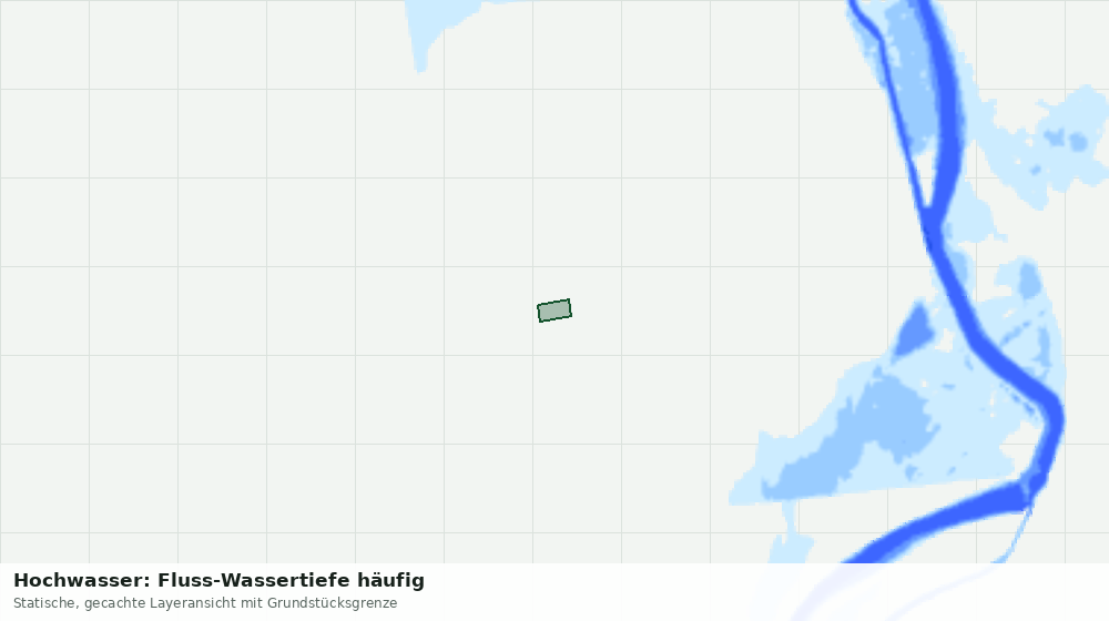 Statische Kartenansicht: Hochwasser: Fluss-Wassertiefe häufig