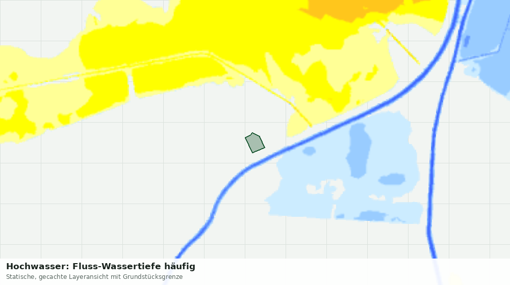 Statische Kartenansicht: Hochwasser: Fluss-Wassertiefe häufig