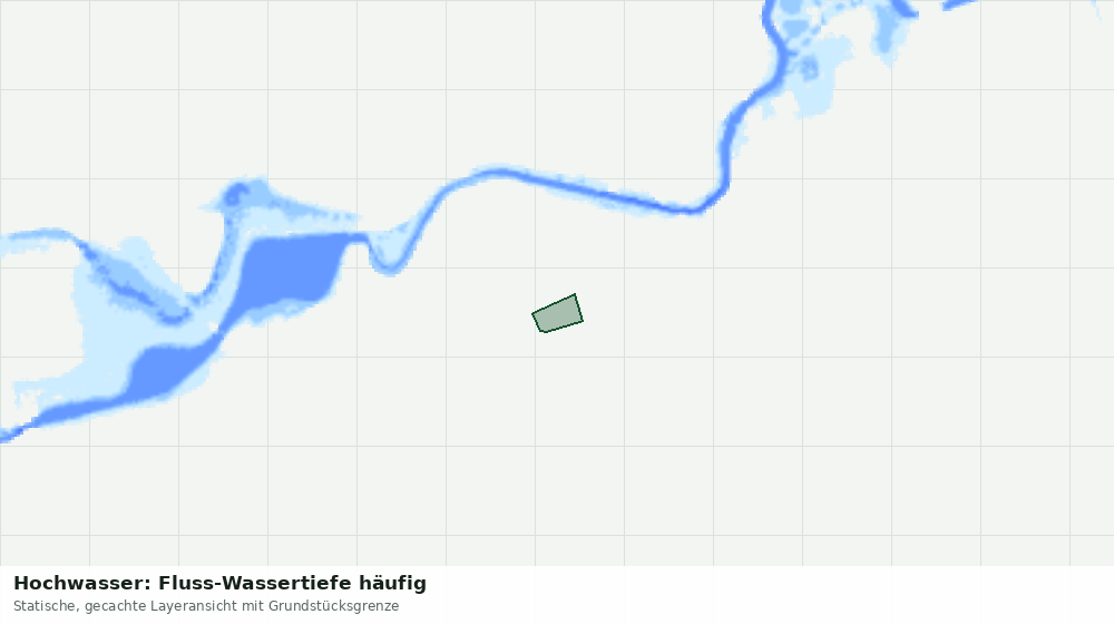 Statische Kartenansicht: Hochwasser: Fluss-Wassertiefe häufig