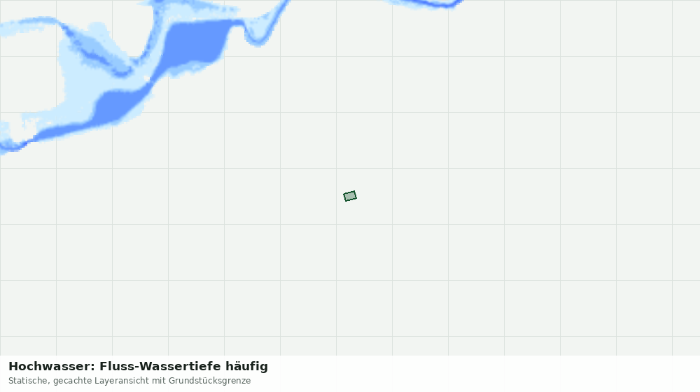 Statische Kartenansicht: Hochwasser: Fluss-Wassertiefe häufig