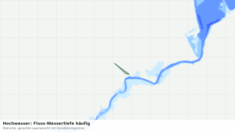 Statische Kartenansicht: Hochwasser: Fluss-Wassertiefe häufig