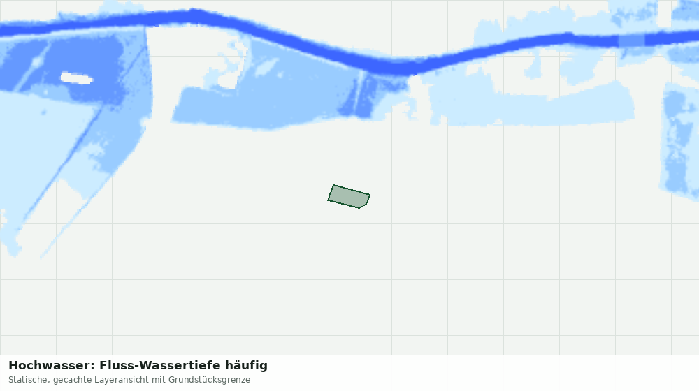 Statische Kartenansicht: Hochwasser: Fluss-Wassertiefe häufig